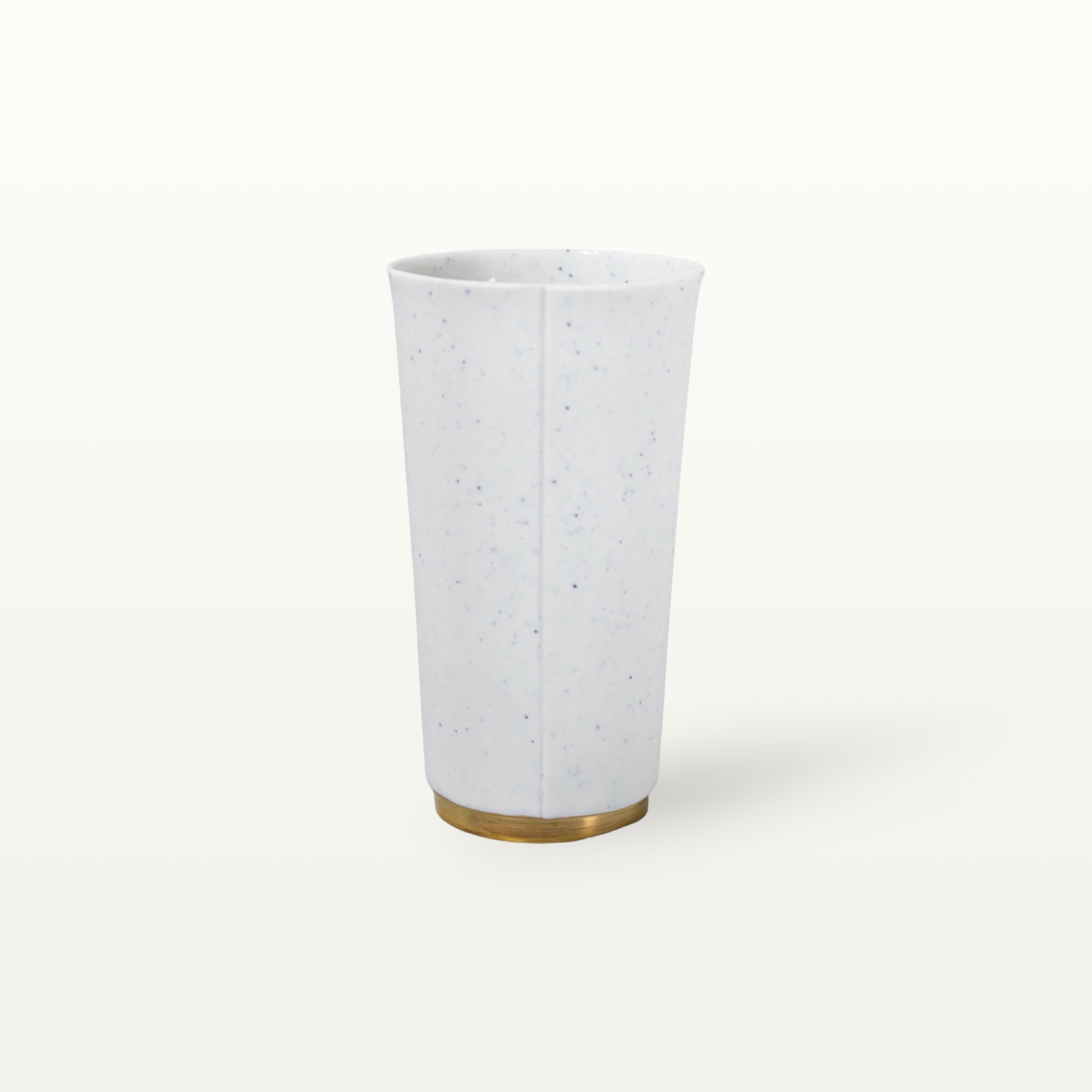 Große Porzellantasse mit Goldrand - Gesprenkelt 4 Große Porzellantasse mit Goldrand - Gesprenkelt – Bild 4