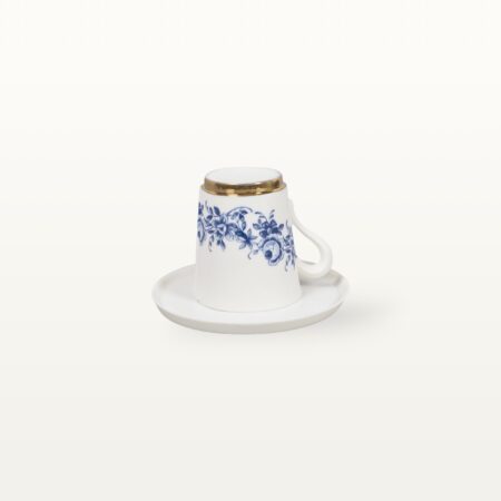 Kleine Tasse und Unterteller aus Porzellan - Blumen 7 Kleine Tasse und Unterteller aus Porzellan - Blumen – Bild 3