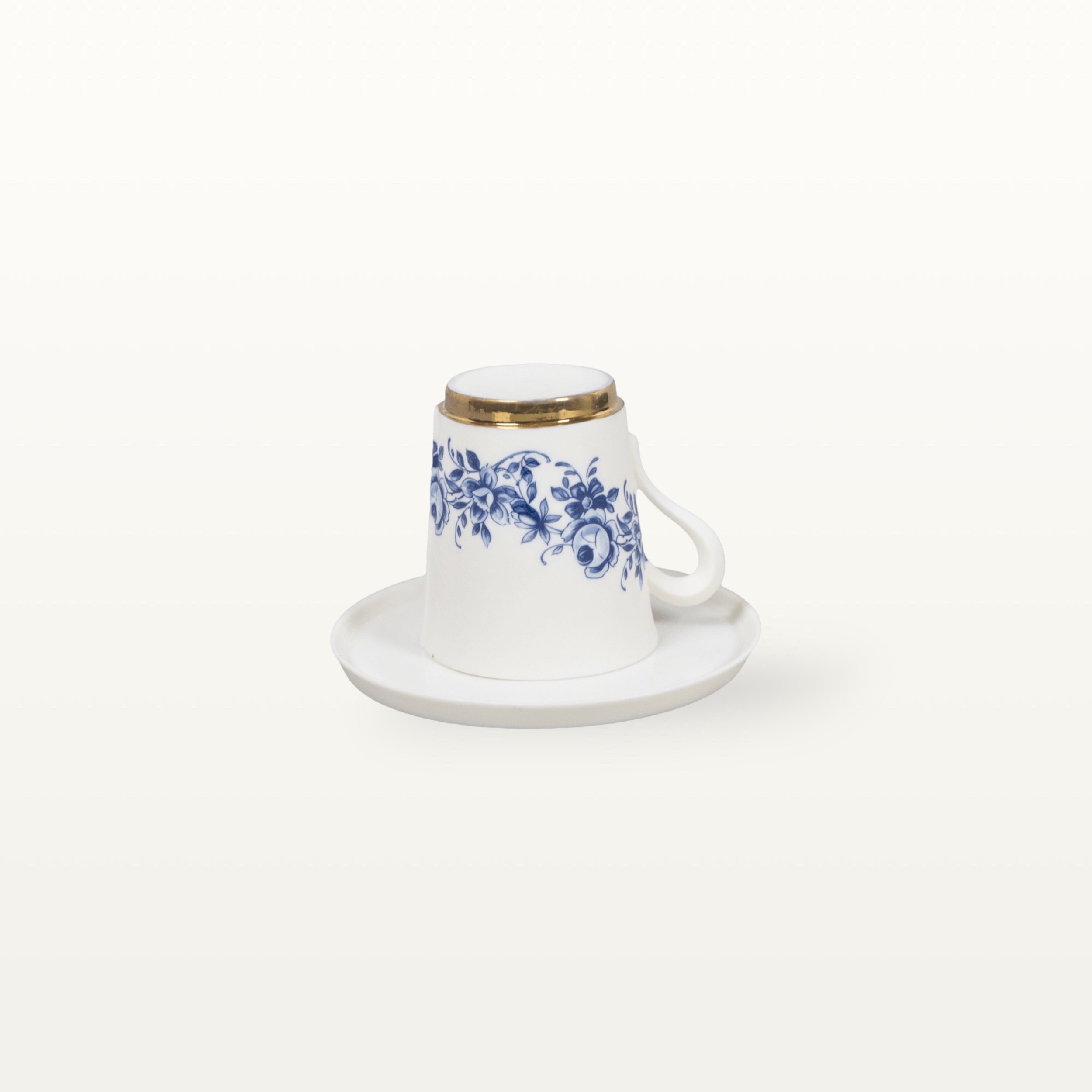 Kleine Tasse und Unterteller aus Porzellan - Blumen 3 Kleine Tasse und Unterteller aus Porzellan - Blumen – Bild 3
