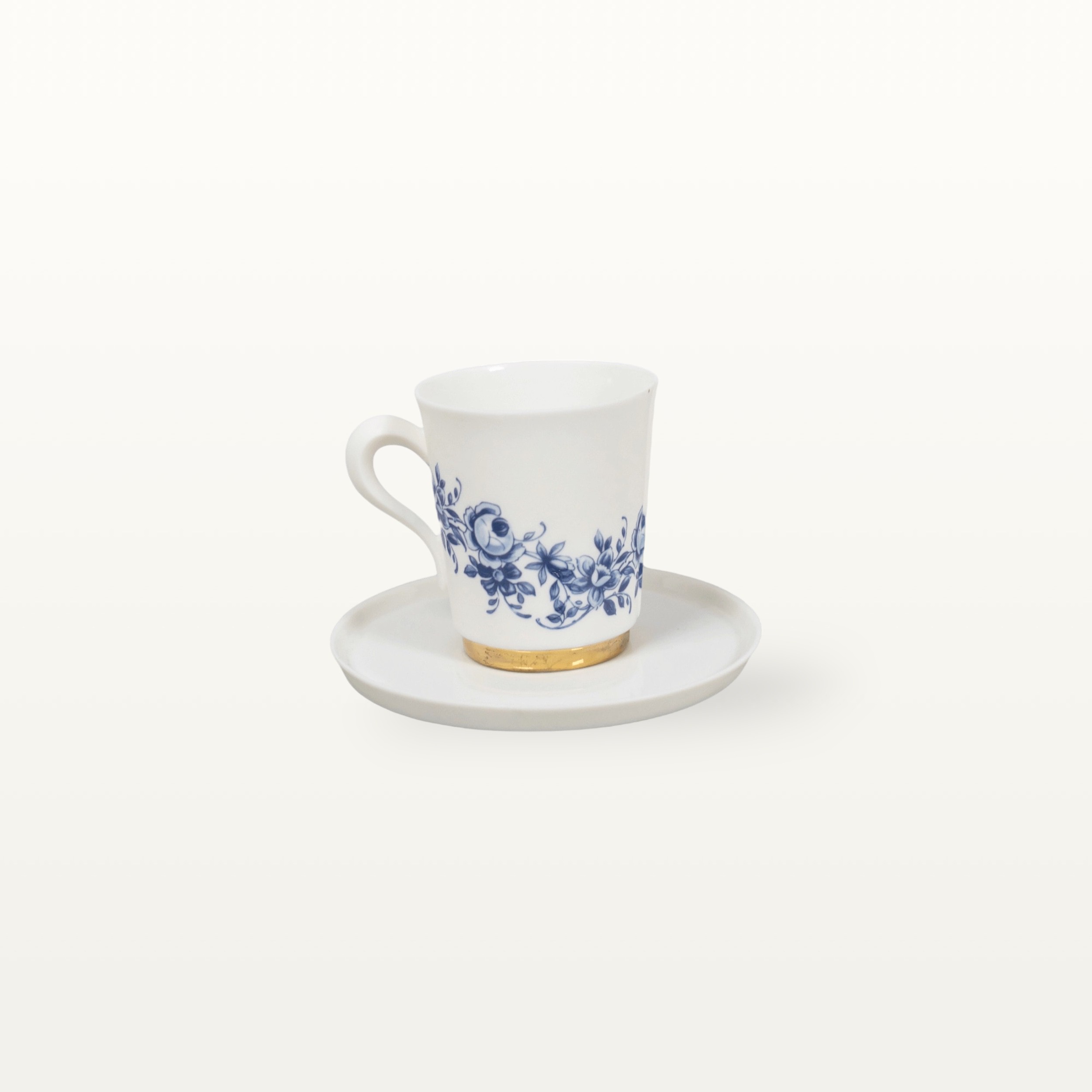 Kleine Tasse und Unterteller aus Porzellan - Blumen 5 Kleine Tasse und Unterteller aus Porzellan - Blumen – Bild 5