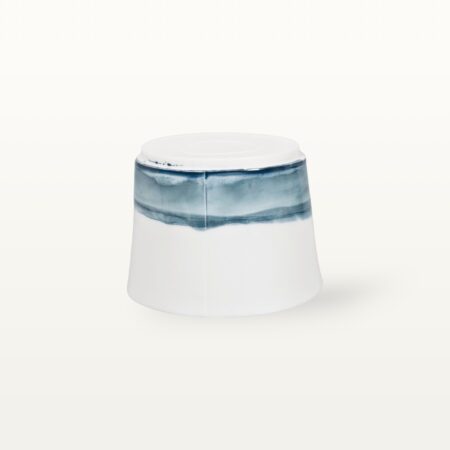 Tiefe Schale mit Goldelementen - Blau – Bild 3