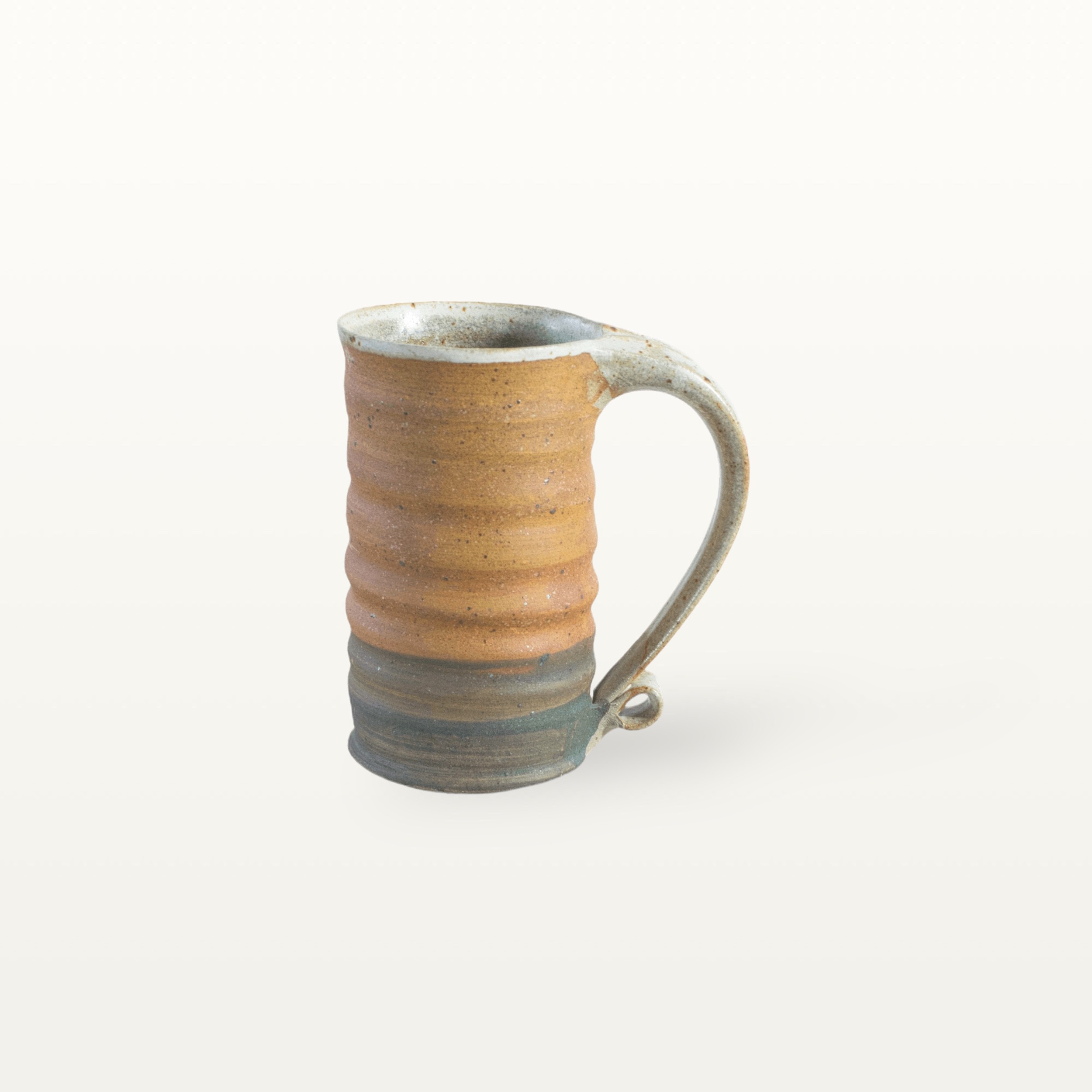 Gerade, hohe Keramiktasse - bunt