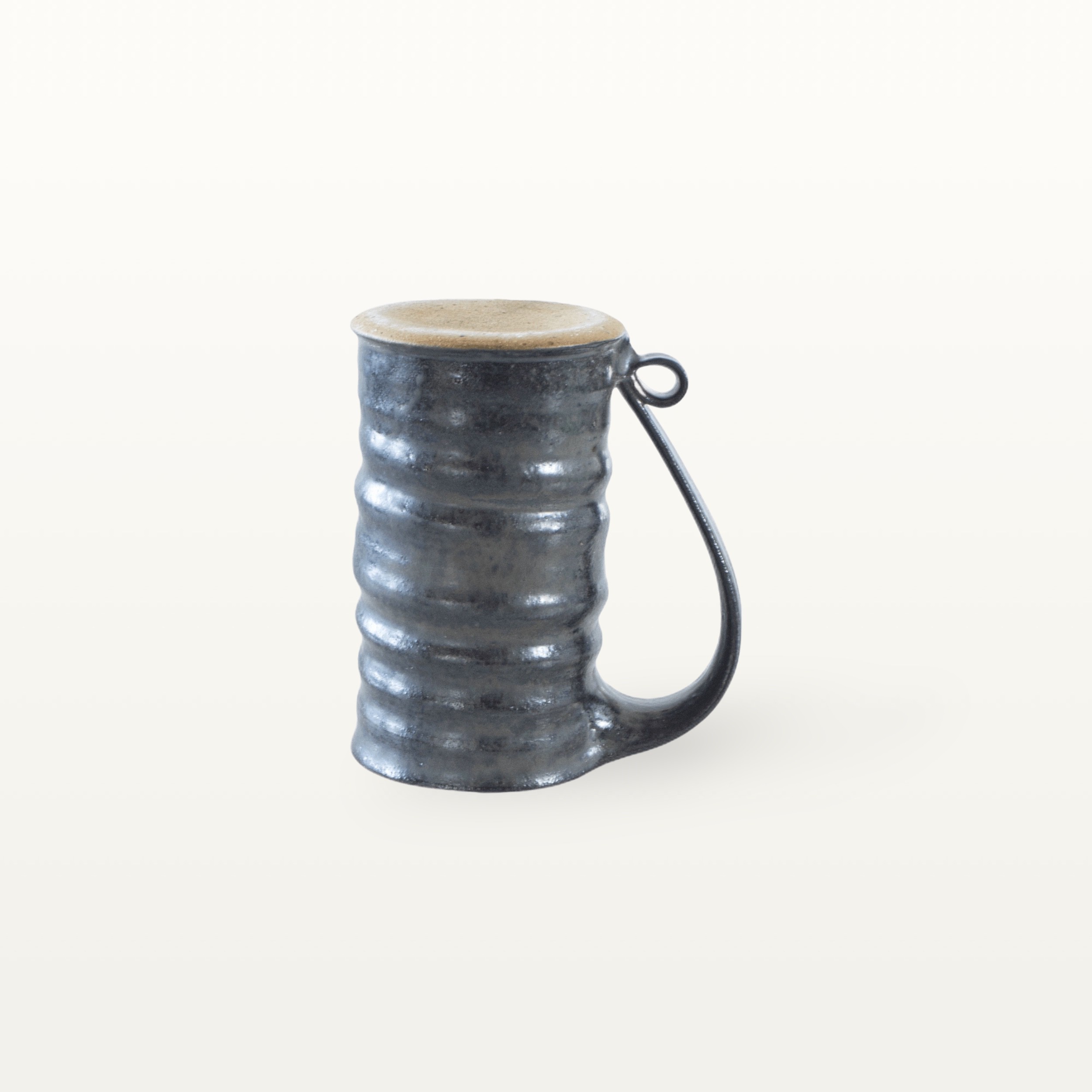 Gerade, hohe Keramiktasse - schwarz 3 Gerade, hohe Keramiktasse - schwarz – Bild 3