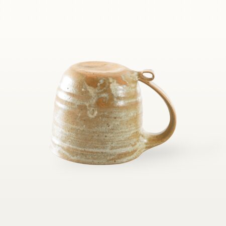 Große, natürliche Keramiktasse - weiß – Bild 3