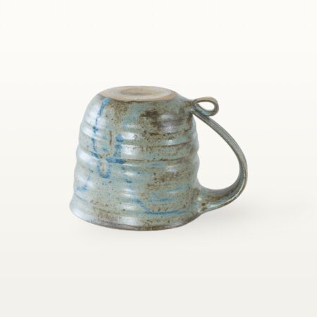 Große, natürliche Keramiktasse - blau 7 Große, natürliche Keramiktasse - blau – Bild 3