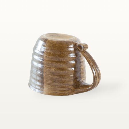 Große, natürliche Keramiktasse - blau und braun 7 Große, natürliche Keramiktasse - blau und braun – Bild 3