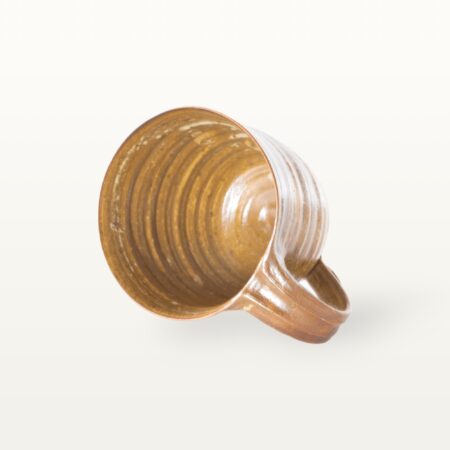 Große, natürliche Keramiktasse - braun – Bild 4