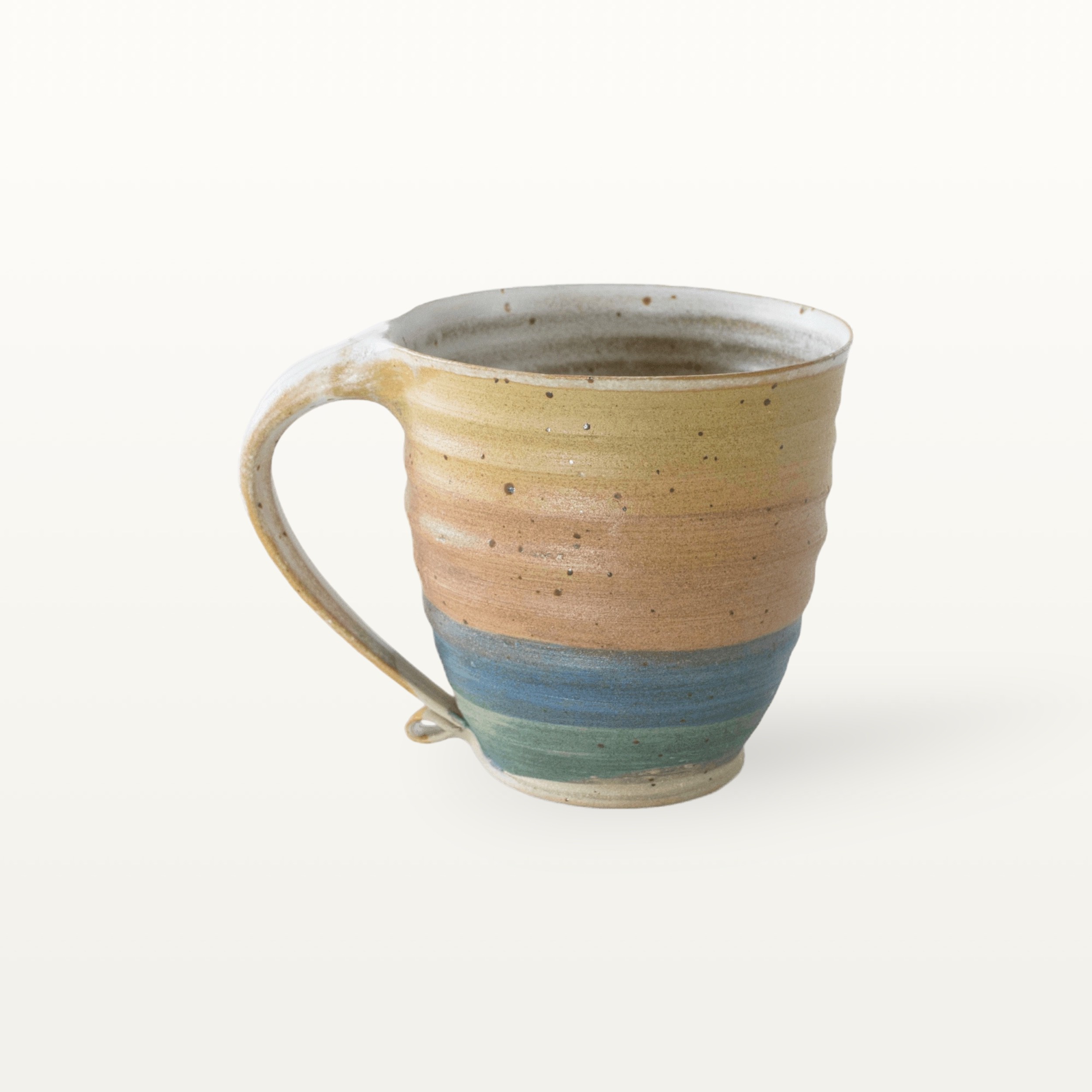 Alternative view of Große bauchige Tasse mit schmalem Fuß - bunt