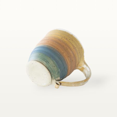 Große bauchige Tasse mit schmalem Fuß - bunt – Bild 5