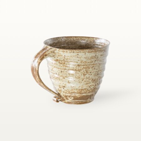 Alternative view of Große bauchige Tasse mit schmalem Fuß - braun