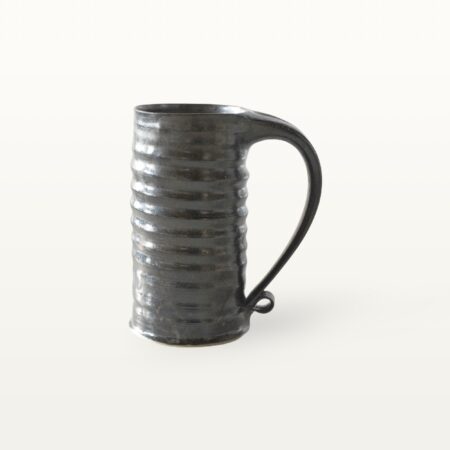 Hohe Jumbotasse in erdigen Farben - Schwarz