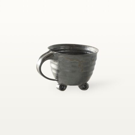 Alternative view of Besondere Dreifußtasse aus Keramik - Schwarz