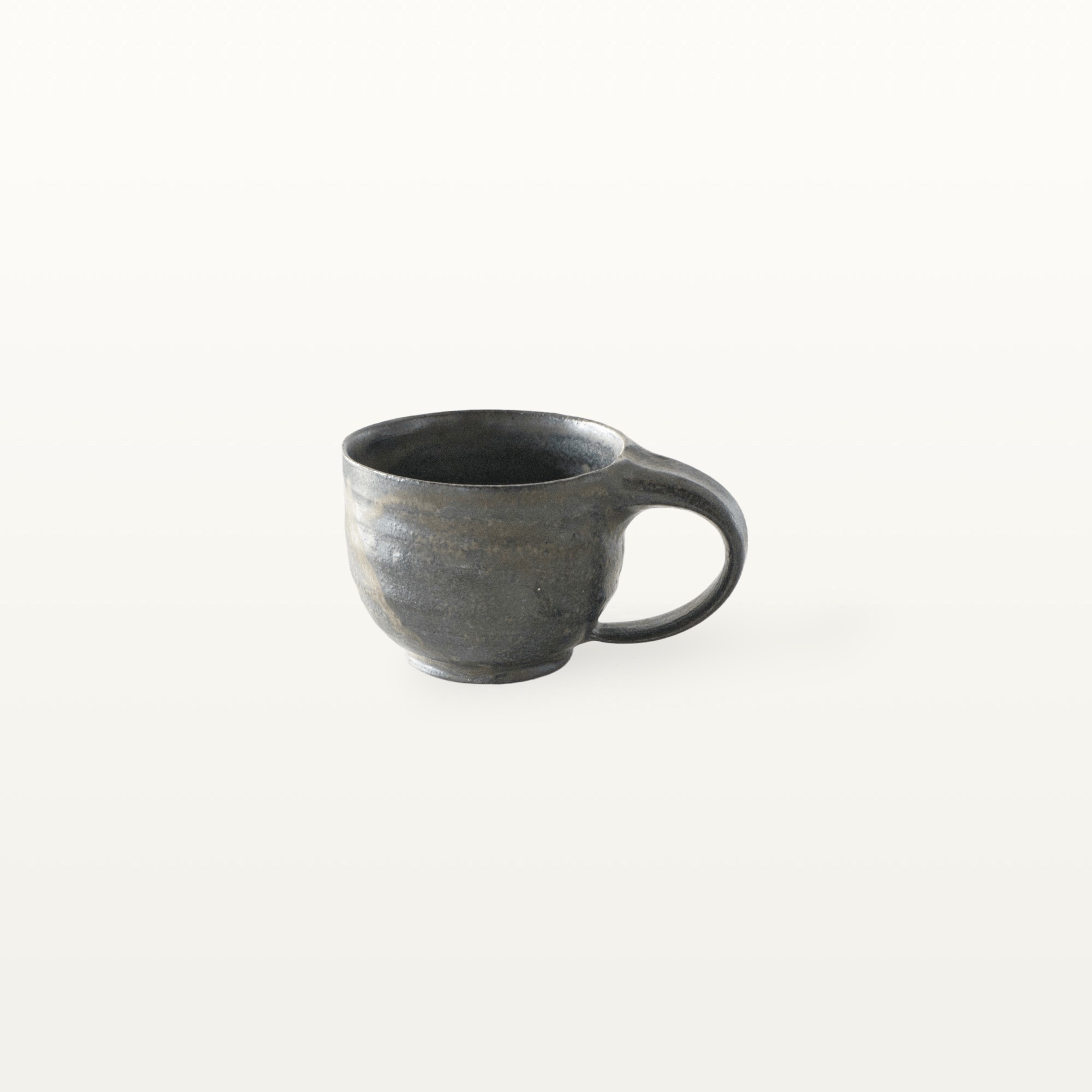 Espressotasse aus Keramik - Erdtöne - Schwarz 1 Espressotasse aus Keramik - Erdtöne - Schwarz