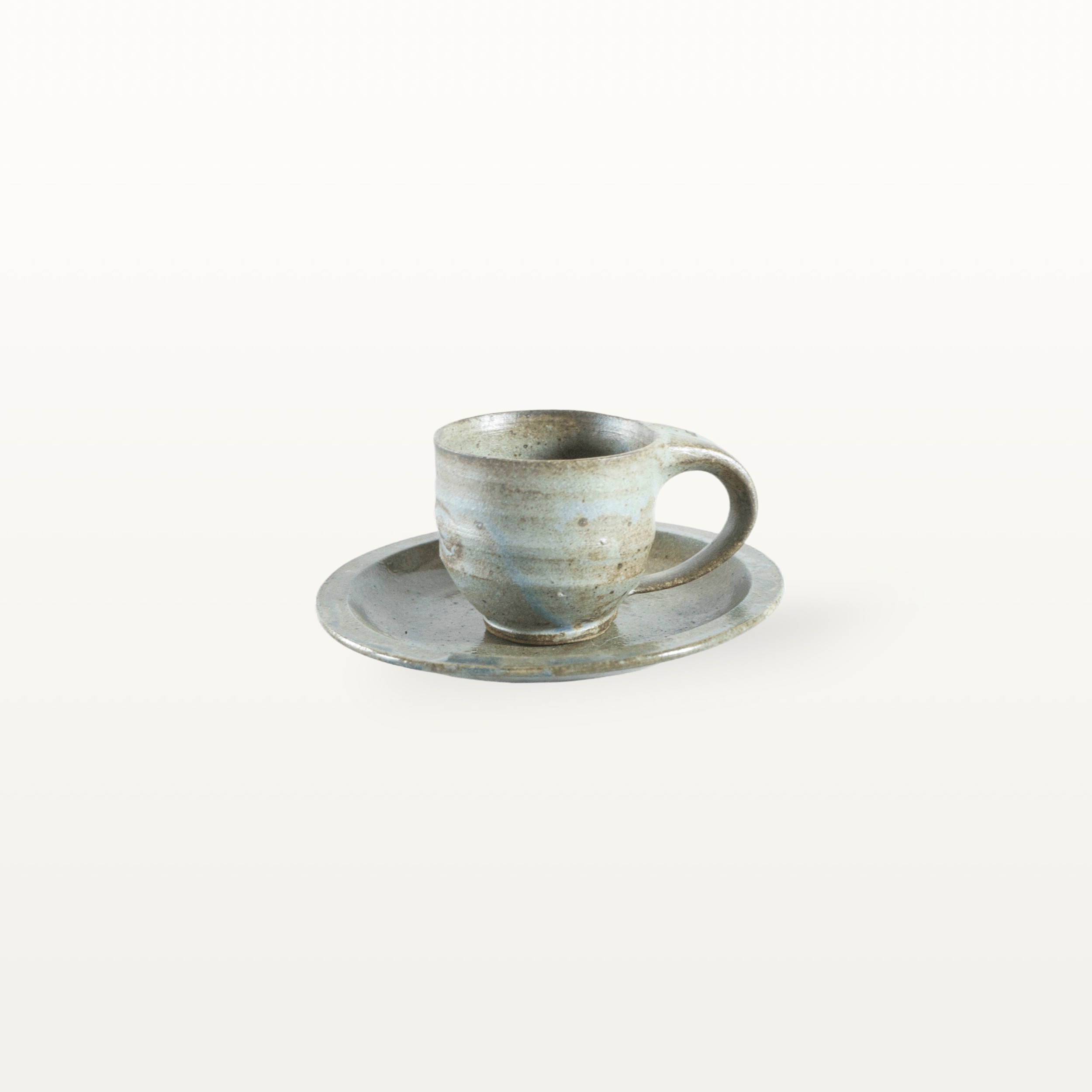 Espressotasse und Unterteller - Set - blau 8