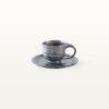 Espressotasse und Unterteller - Set - Schwarz 8