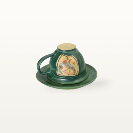 kleine Tasse mit Unterteller - Aquarell – Bild 4