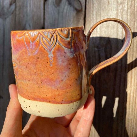 handgemachte Tasse Lotus - Pink – Bild 4