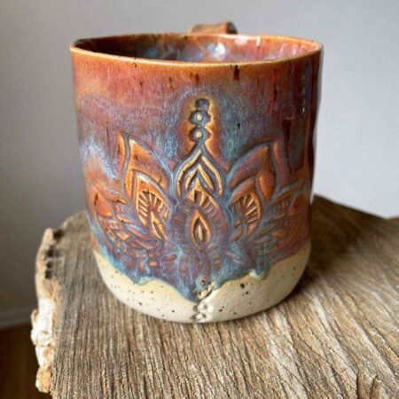 handgemachte Tasse Lotus - Pink – Bild 6