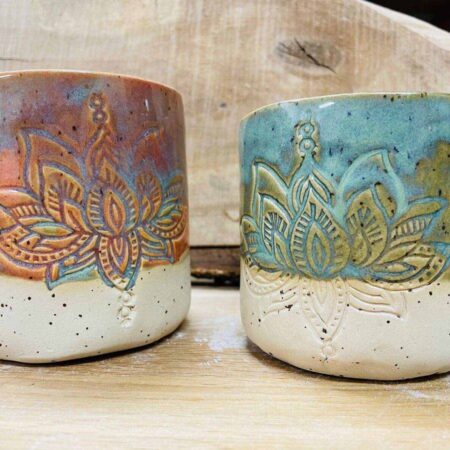 handgemachte Tasse Lotus - Pink – Bild 9