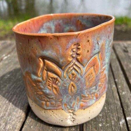 getöpferter Becher Lotus - Pink 7 getöpferter Becher Lotus - Pink – Bild 3