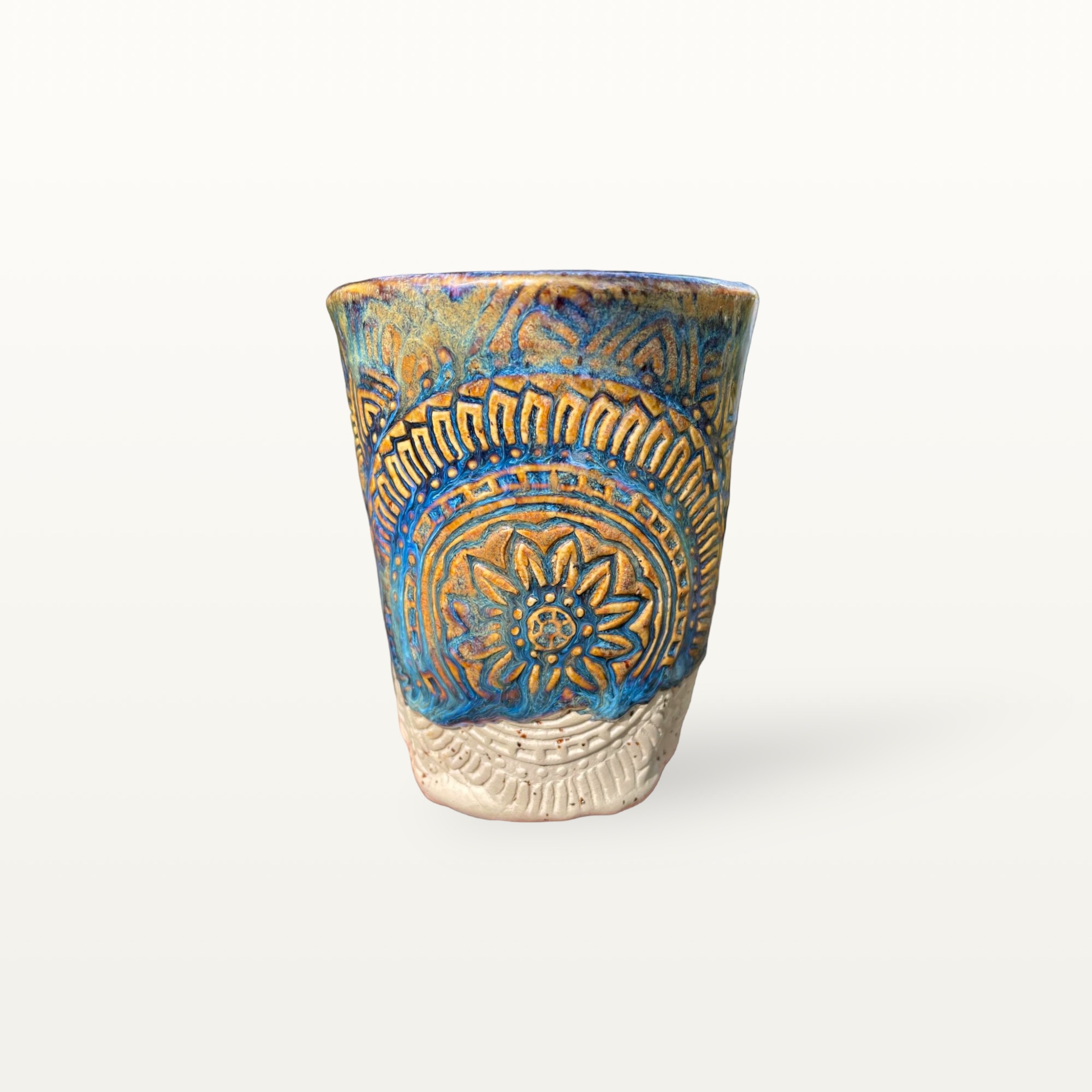 Yoga Becher Mandala - Blau 10