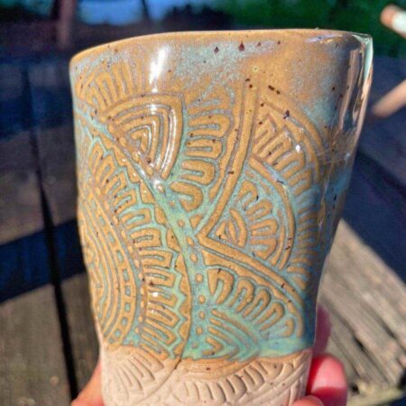 Yoga Becher Mandala - Türkis – Bild 3
