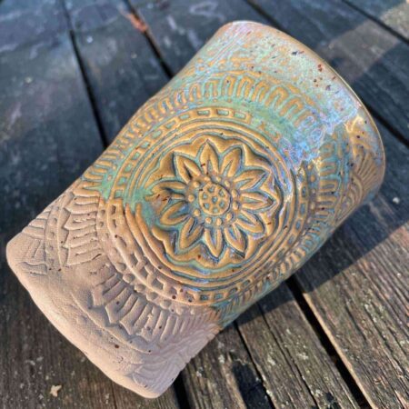 Yoga Becher Mandala - Türkis – Bild 5