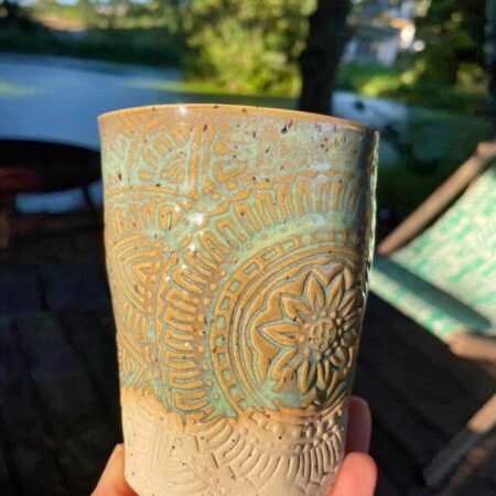 Yoga Becher Mandala - Türkis – Bild 6