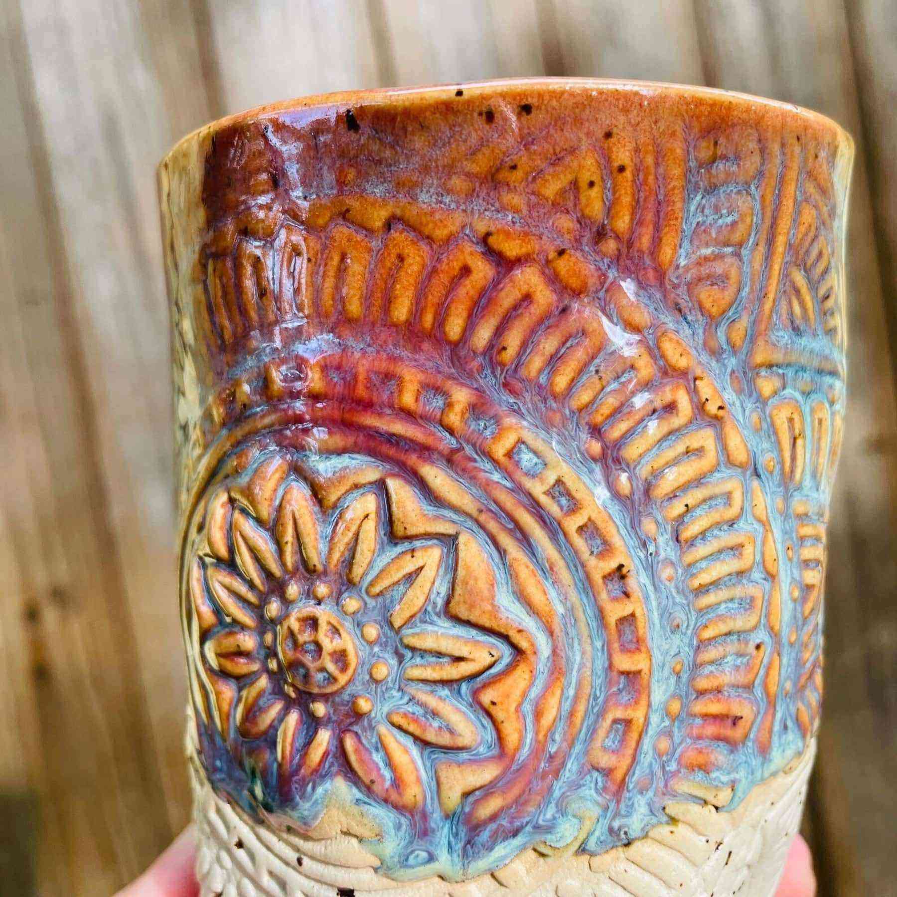 Yoga Becher Mandala - Pink 2 Yoga Becher Mandala - Pink – Bild 2