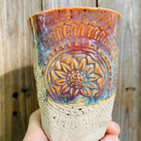 Yoga Becher Mandala - Pink 14 Yoga Becher Mandala - Pink – Bild 7