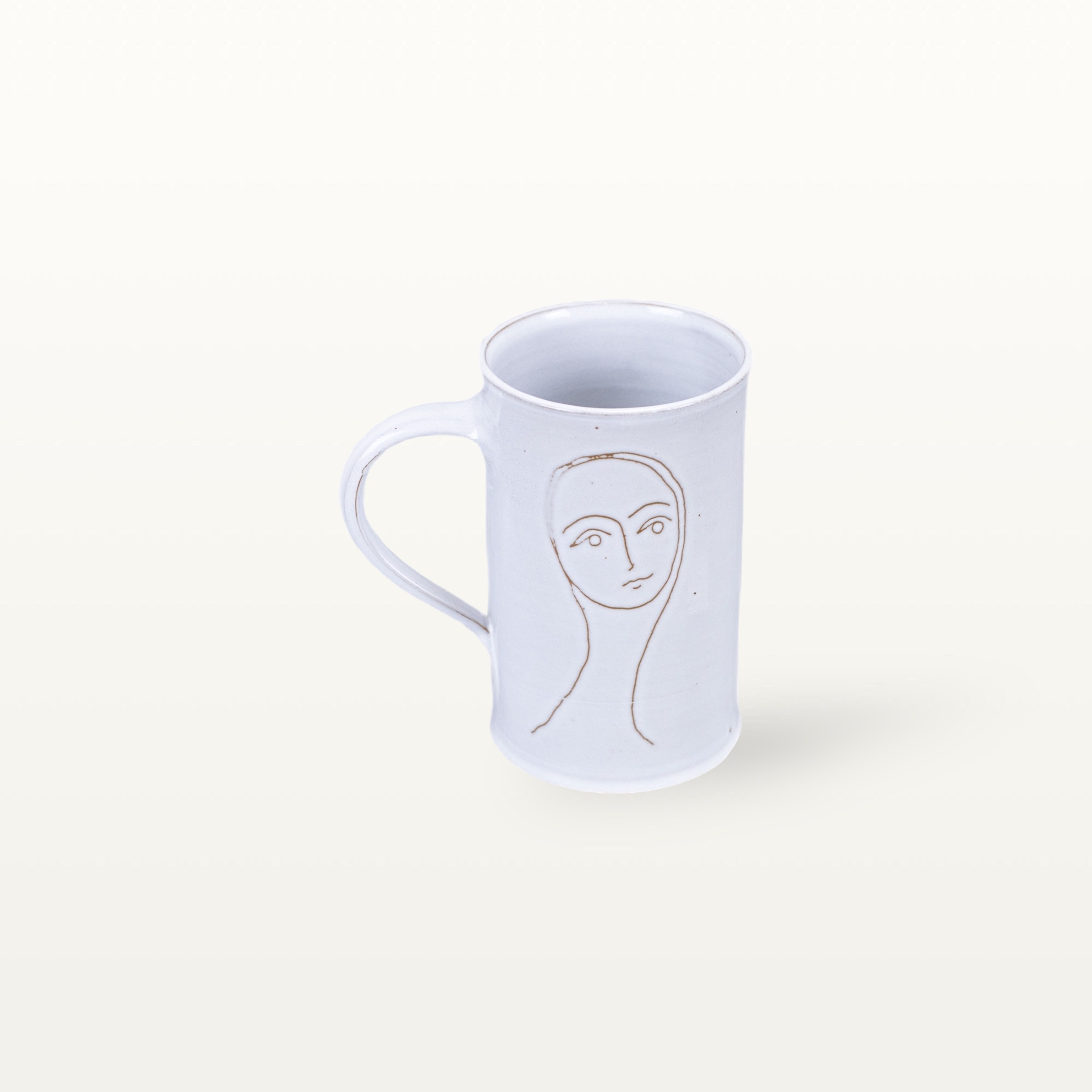 elegante Kaffeetasse "Gesichtspunkte" - Frauengesicht 2 elegante Kaffeetasse "Gesichtspunkte" - Frauengesicht – Bild 2