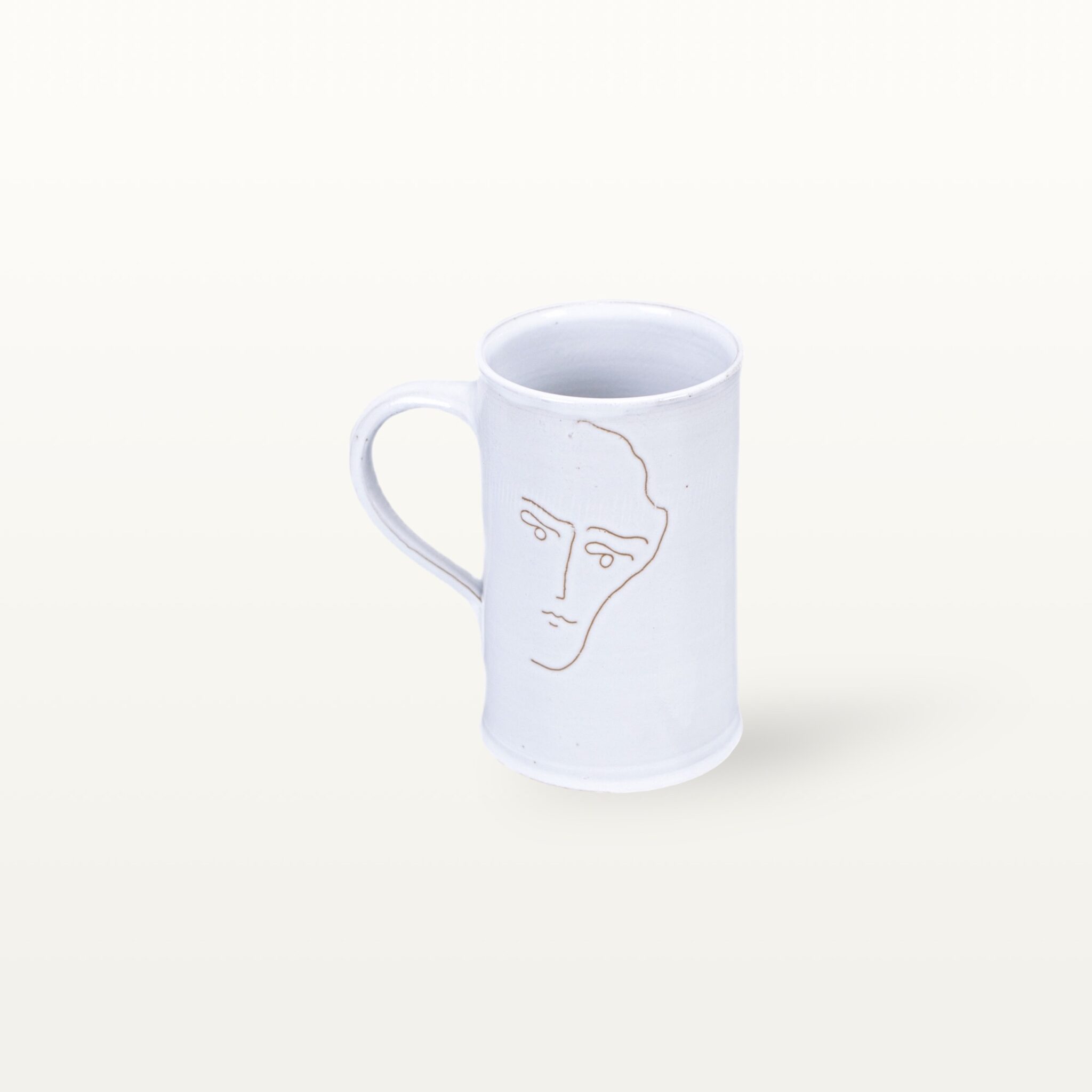 Alternative view of elegante Kaffeetasse "Gesichtspunkte" - Männergesicht