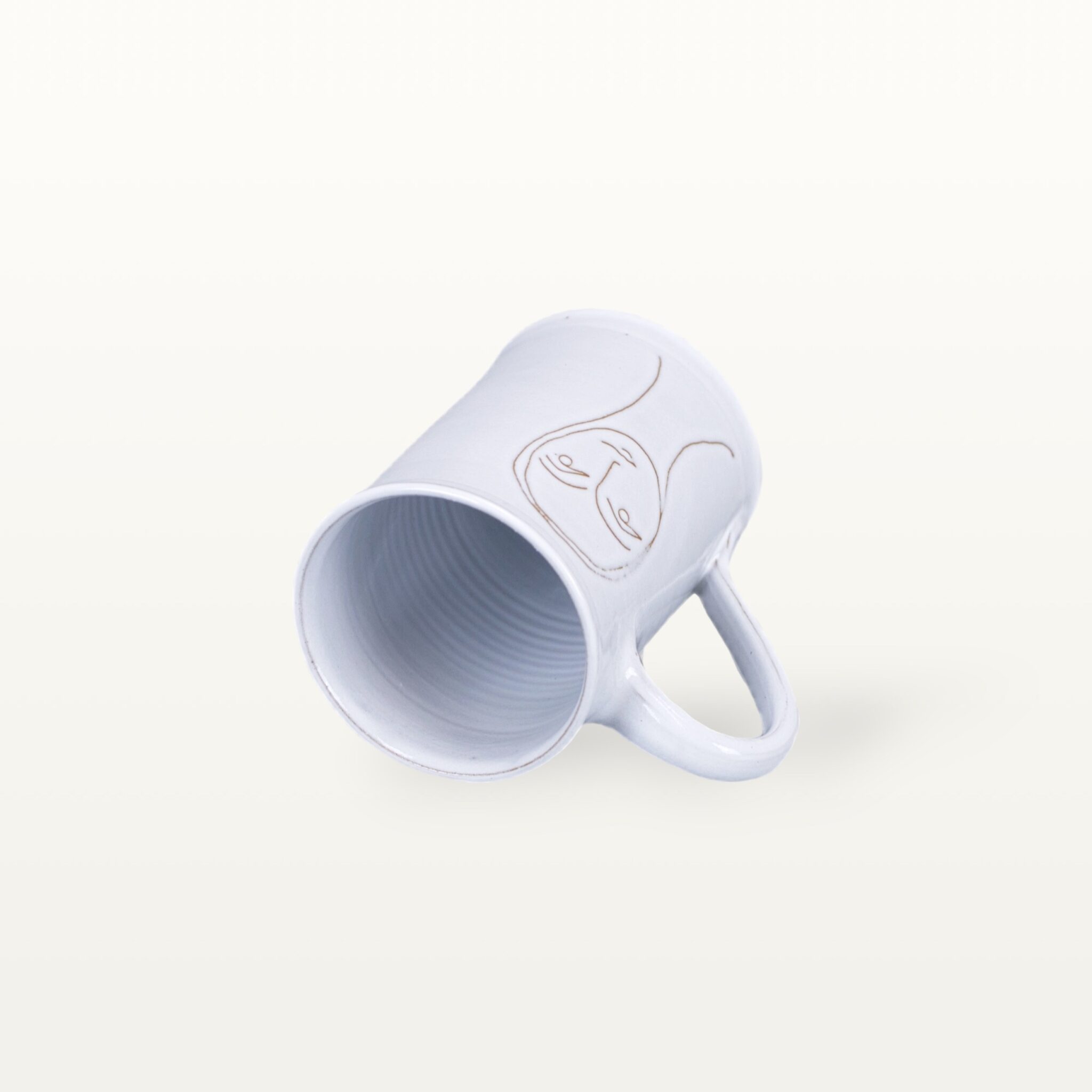 Kleine Keramik Tasse "Gesichtspunkte" - Frauengesicht 5 Kleine Keramik Tasse "Gesichtspunkte" - Frauengesicht – Bild 5