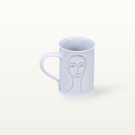 Kleine Keramik Tasse "Gesichtspunkte" - Frauengesicht 8 Kleine Keramik Tasse "Gesichtspunkte" - Frauengesicht – Bild 3