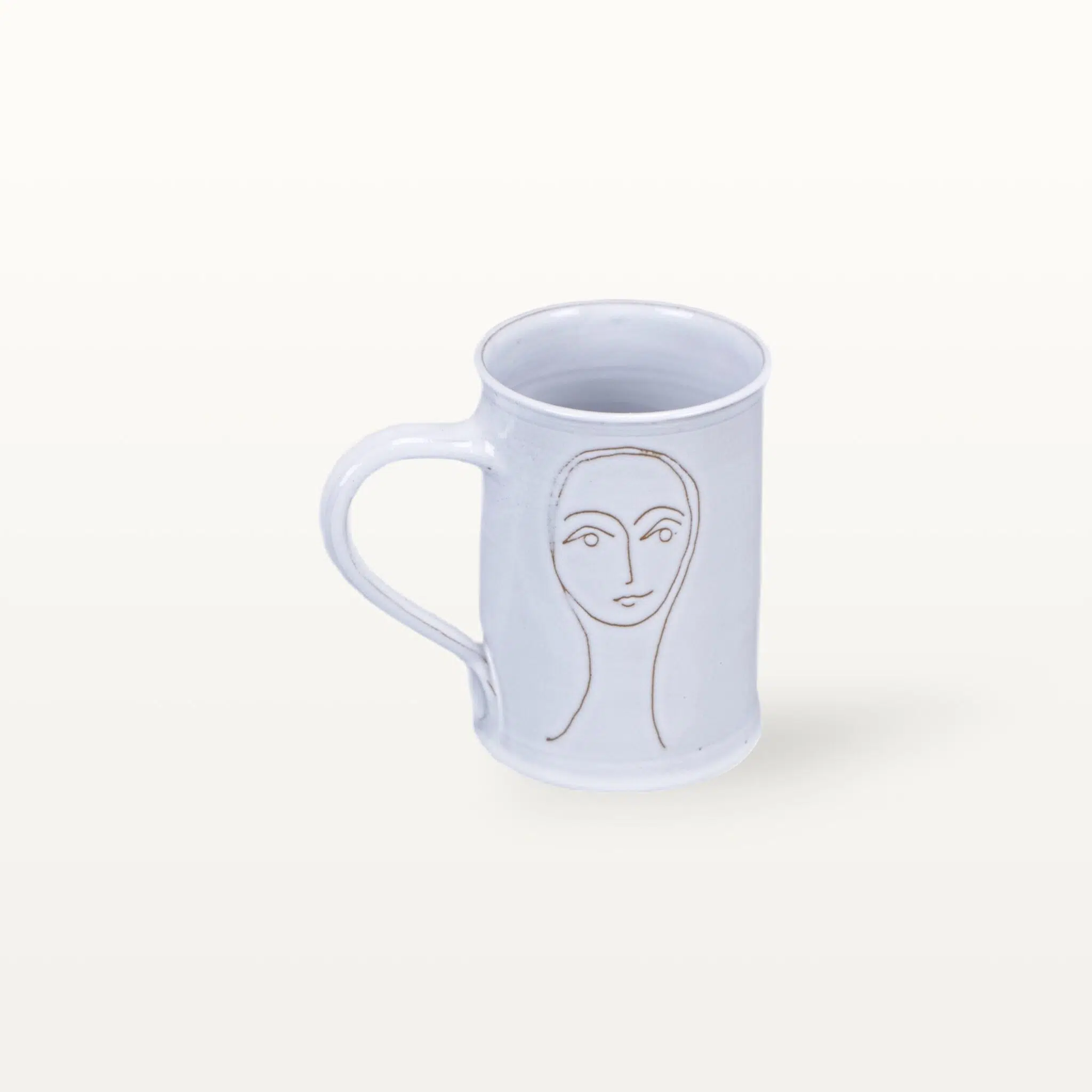 Kleine Keramik Tasse "Gesichtspunkte" - Frauengesicht 3 Kleine Keramik Tasse "Gesichtspunkte" - Frauengesicht – Bild 3