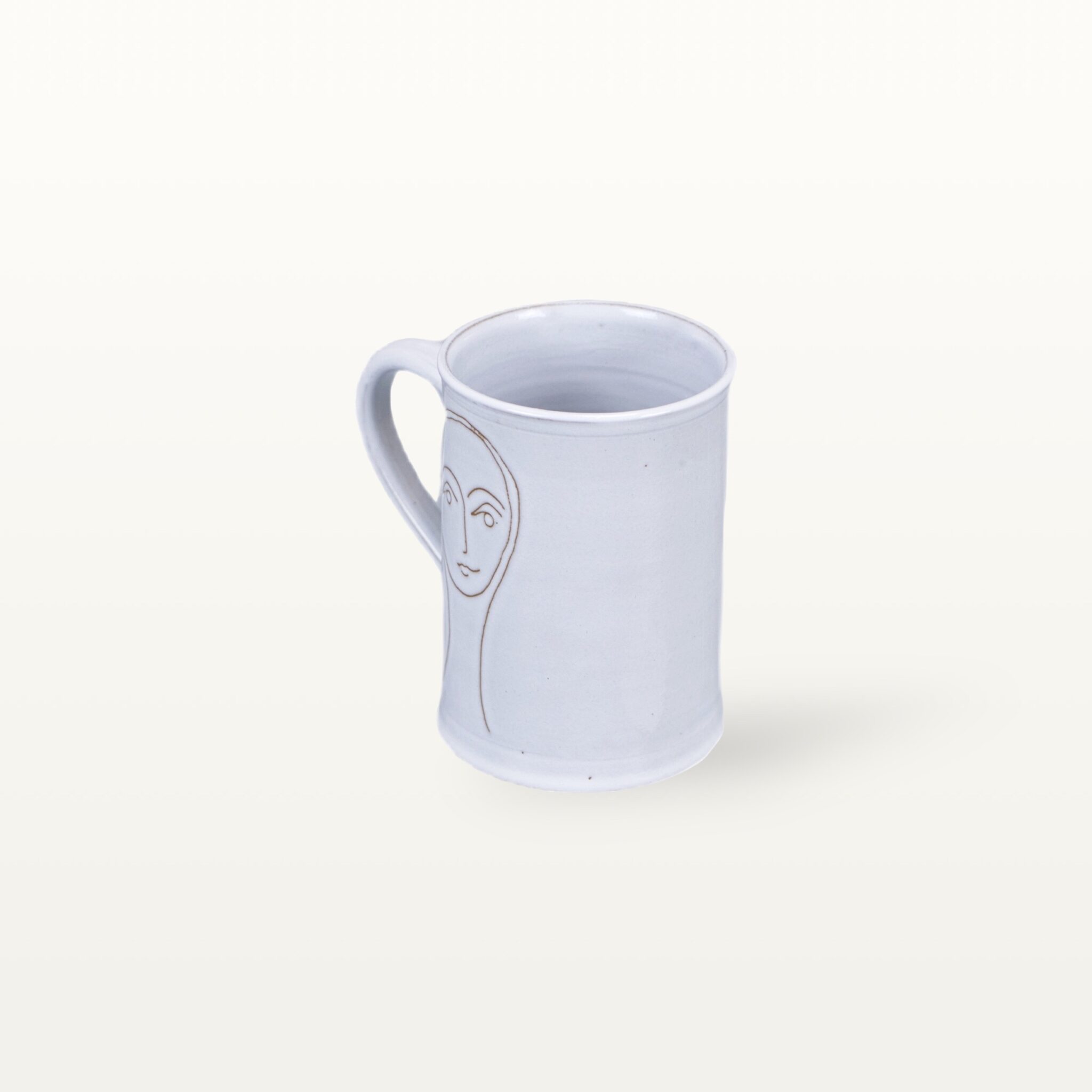 Kleine Keramik Tasse "Gesichtspunkte" - Frauengesicht 2 Kleine Keramik Tasse "Gesichtspunkte" - Frauengesicht – Bild 2
