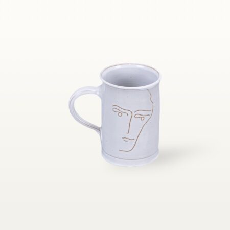 Kleine Keramik Tasse "Gesichtspunkte" - Männergesicht – Bild 3