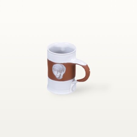 Espressotasse "Gesichtspunkte" - Terrakottaband