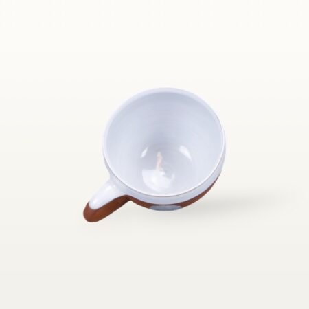 Cappuccinotasse "Gesichtspunkte" - Terrakottaband – Bild 4