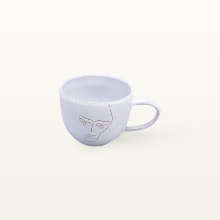 Cappuccinotassen "Gesichtspunkte" - Männergesicht