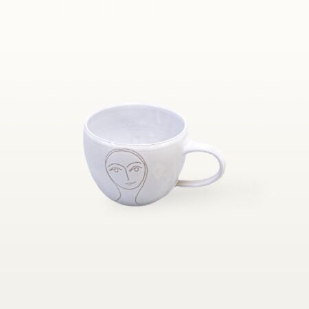 Cappuccinotassen "Gesichtspunkte" - Frauengesicht