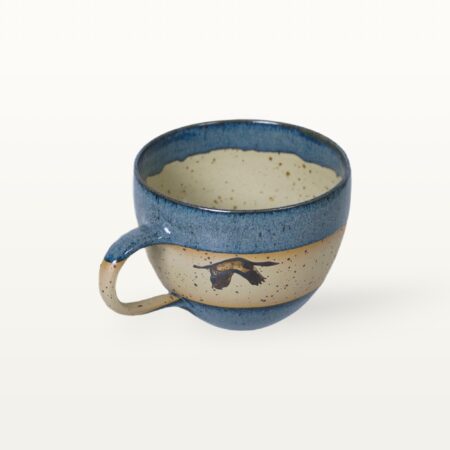 große Milchkaffee- / Teetasse mit Kranichmotiv 8 große Milchkaffee- / Teetasse mit Kranichmotiv – Bild 3