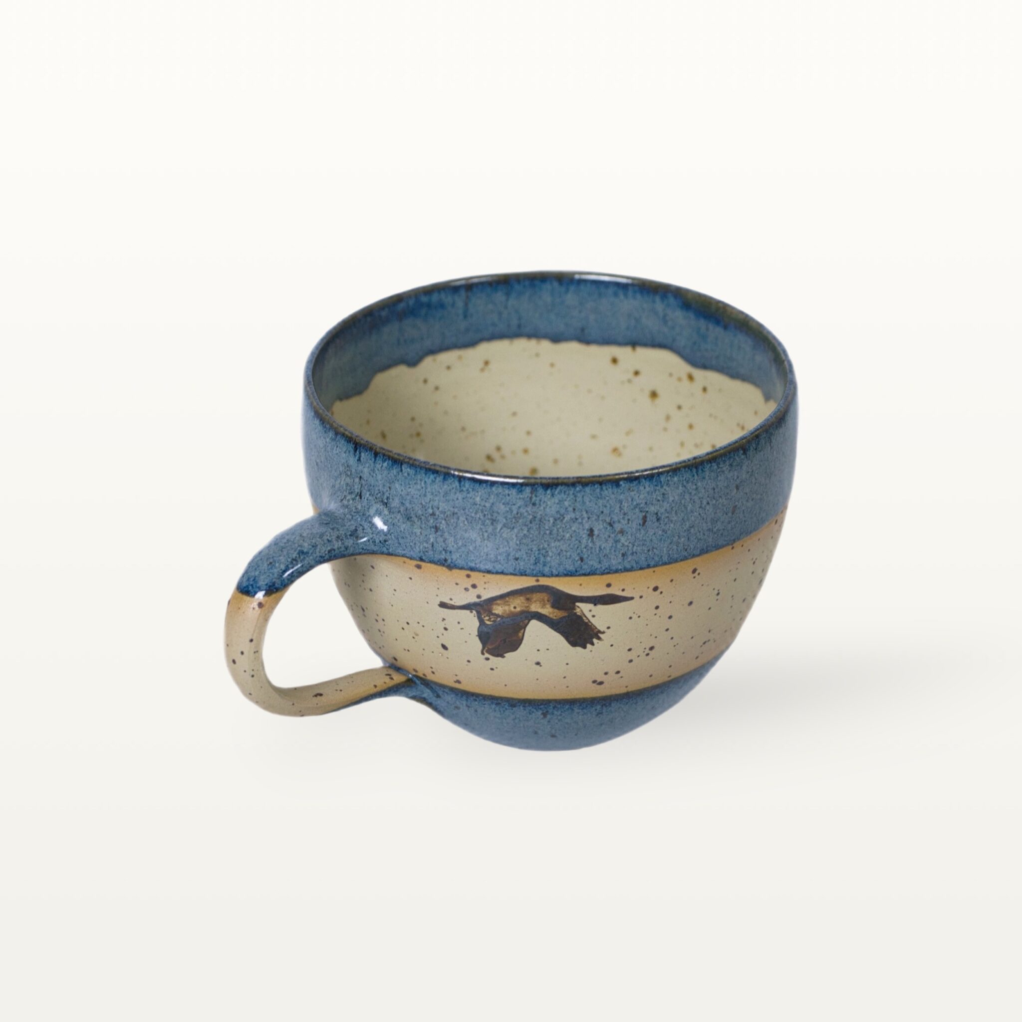 große Milchkaffee- / Teetasse mit Kranichmotiv 3 große Milchkaffee- / Teetasse mit Kranichmotiv – Bild 3