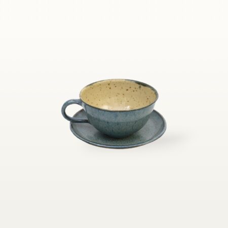 Alternative view of Set Untertasse & Teetasse mit Kranichmotiv