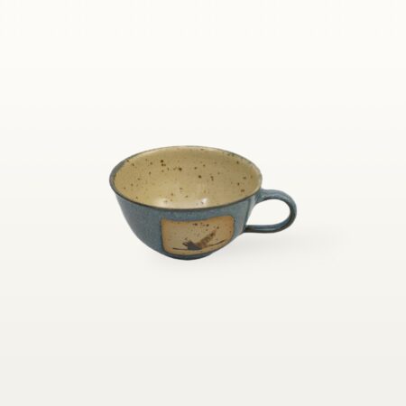 Teetasse mit Kranichmotiv