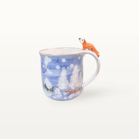 Winterlicher Kaffeepott aus Keramik – Sonderedition