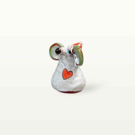 Kleine Weihnachtsmaus aus Keramik – Bild 5