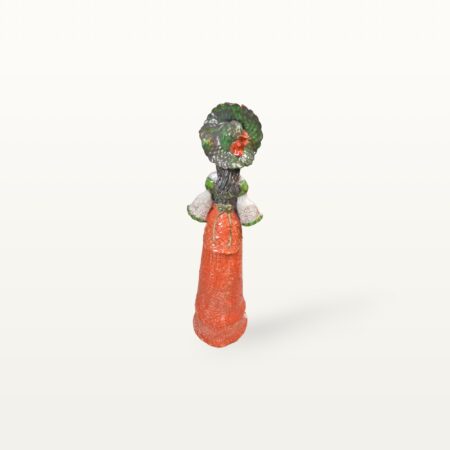 Blumenhafte Keramik Figur als Gärtnerin – Bild 4