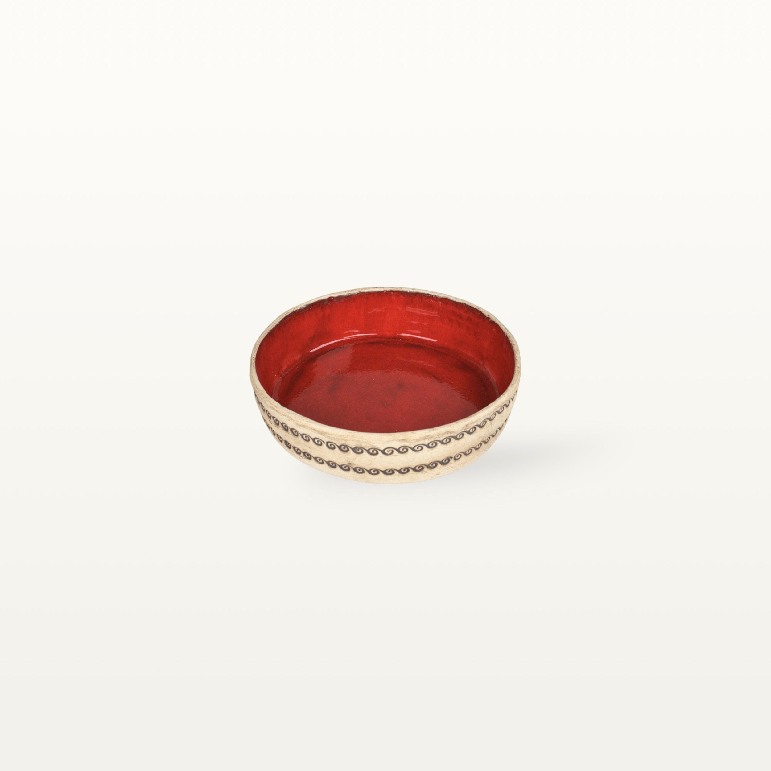 Tiefe Keramikschale im Vintagelook