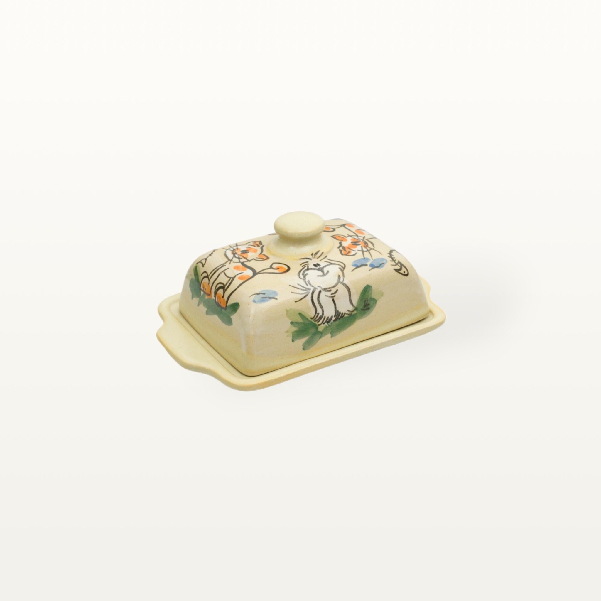 Butterdose Katze Hund - Tierfreunde - Hellbraun 1 Butterdose Katze Hund - Tierfreunde - Hellbraun
